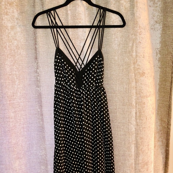 BCBG black & white polka dot dress - Picture 1 of 3